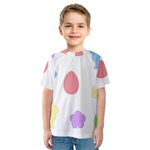 Easter Patches  Kids  Sport Mesh Tee by Valentinaart