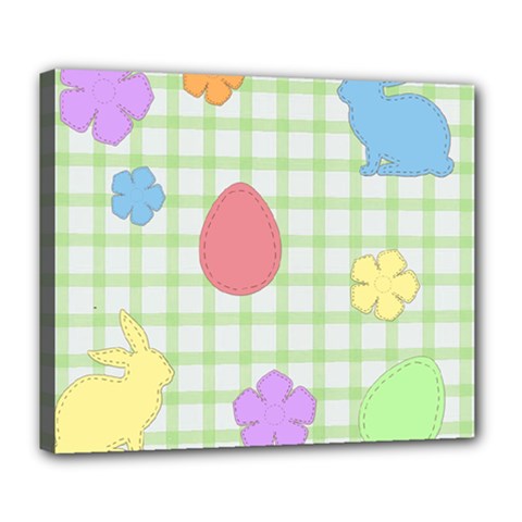 Easter Patches  Deluxe Canvas 24  X 20  