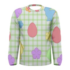 Easter Patches  Men s Long Sleeve Tee by Valentinaart