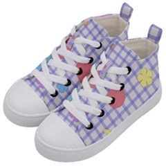 Easter Patches  Kid s Mid-top Canvas Sneakers by Valentinaart