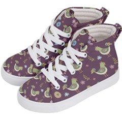 Easter Pattern Kid s Hi-top Skate Sneakers by Valentinaart