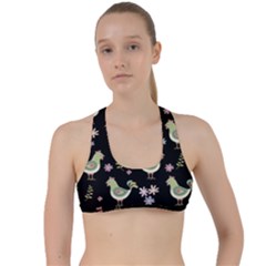 Easter Pattern Criss Cross Racerback Sports Bra by Valentinaart