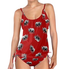 Rhino Pattern Tankini Set by Valentinaart