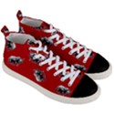 Rhino pattern Men s Mid-Top Canvas Sneakers View3