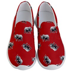 Rhino Pattern Men s Lightweight Slip Ons by Valentinaart