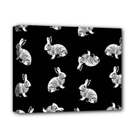 Rabbit Pattern Deluxe Canvas 14  X 11  by Valentinaart