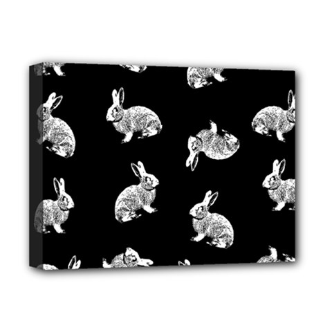 Rabbit Pattern Deluxe Canvas 16  X 12   by Valentinaart