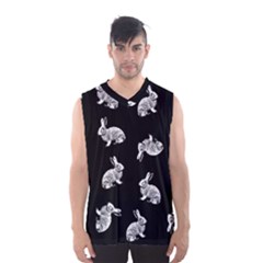 Rabbit Pattern Men s Basketball Tank Top by Valentinaart