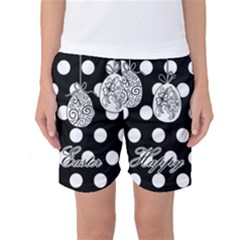 Easter Eggs Women s Basketball Shorts by Valentinaart