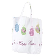 Easter Eggs Giant Grocery Zipper Tote by Valentinaart