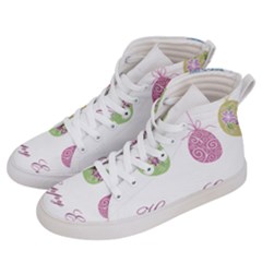 Easter Eggs Men s Hi-top Skate Sneakers by Valentinaart