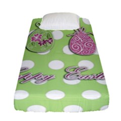 Easter Eggs Fitted Sheet (single Size) by Valentinaart