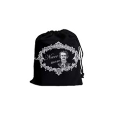 Edgar Allan Poe  - Never More Drawstring Pouches (small)  by Valentinaart