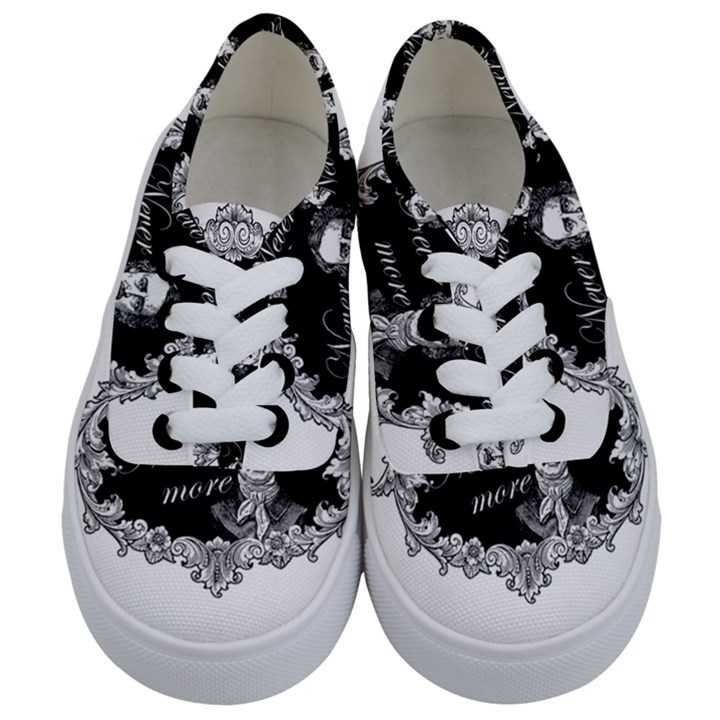 Edgar Allan Poe  - Never More Kids  Classic Low Top Sneakers