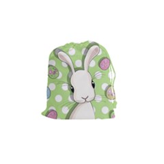 Easter Bunny  Drawstring Pouches (small)  by Valentinaart