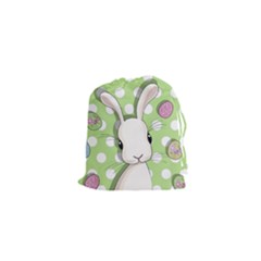 Easter Bunny  Drawstring Pouches (xs)  by Valentinaart