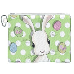 Easter Bunny  Canvas Cosmetic Bag (xxl) by Valentinaart