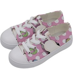 Easter Bunny  Kids  Low Top Canvas Sneakers by Valentinaart