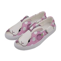 Easter Bunny  Women s Canvas Slip Ons by Valentinaart