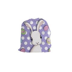 Easter Bunny  Drawstring Pouches (small)  by Valentinaart