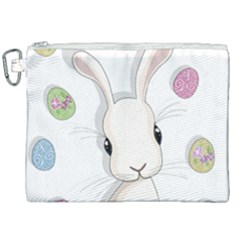 Easter Bunny  Canvas Cosmetic Bag (xxl) by Valentinaart