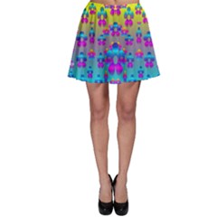 Flowers In The Most Beautiful Sunshine Skater Skirt by pepitasart