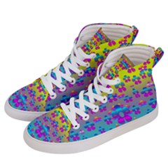 Flowers In The Most Beautiful Sunshine Women s Hi-top Skate Sneakers by pepitasart