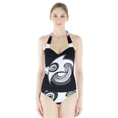 Bird Halter Swimsuit