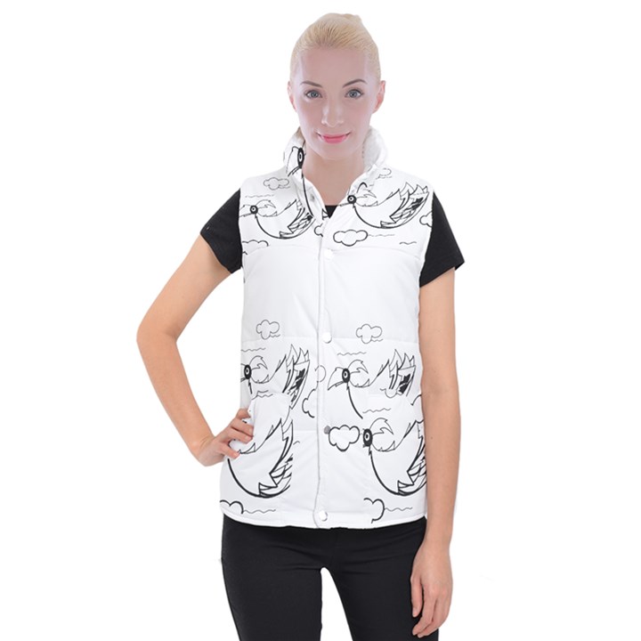 Bird Women s Button Up Vest