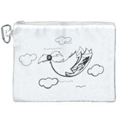 Bird Canvas Cosmetic Bag (xxl) by ValentinaDesign