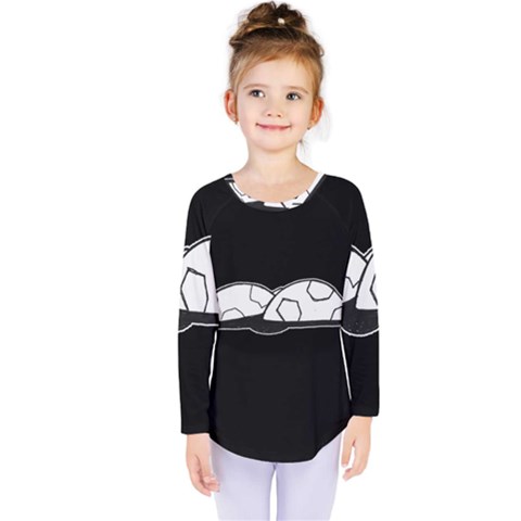 Turtle Kids  Long Sleeve Tee by ValentinaDesign