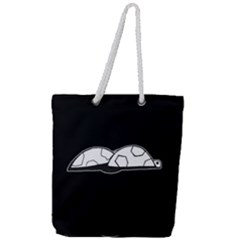 Turtle Full Print Rope Handle Tote (large) by ValentinaDesign