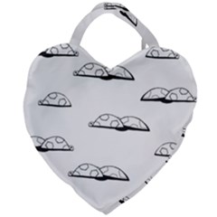Turtle Giant Heart Shaped Tote