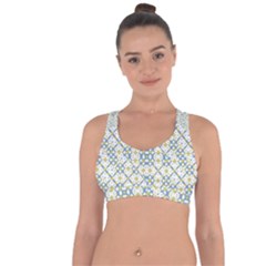 Vivid Check Geometric Pattern Cross String Back Sports Bra by dflcprints