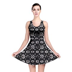 Dark Luxury Baroque Pattern Reversible Skater Dress by dflcprints