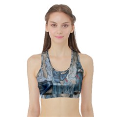 The Nobodies Sports Bra With Border by redmaidenart