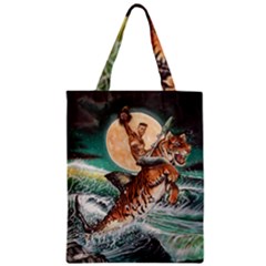 Tiger Shark Zipper Classic Tote Bag by redmaidenart