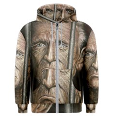 Old Man Imprisoned Men s Zipper Hoodie