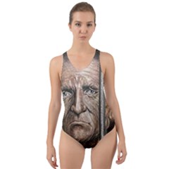 Old Man Imprisoned Cut-Out Back One Piece Swimsuit