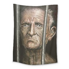 Old Man Imprisoned Medium Tapestry