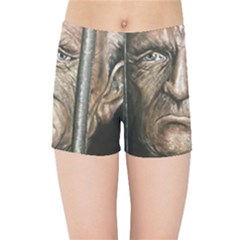 Old Man Imprisoned Kids Sports Shorts