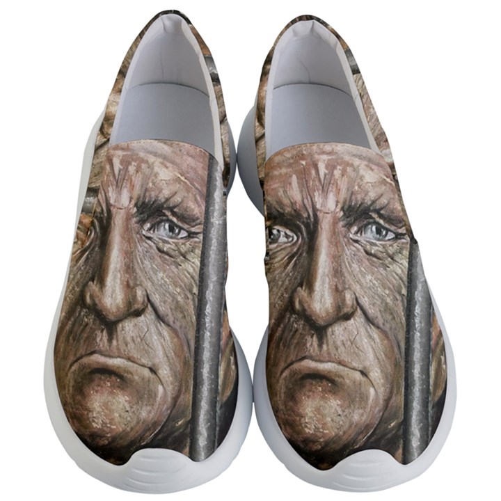 Old Man Imprisoned Women s Lightweight Slip Ons