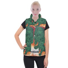 Skull Hedge Women s Button Up Vest by redmaidenart