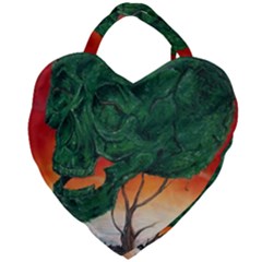 Skull Hedge Giant Heart Shaped Tote by redmaidenart