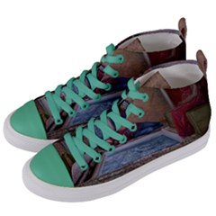 90 Degrees Women s Mid-top Canvas Sneakers by redmaidenart