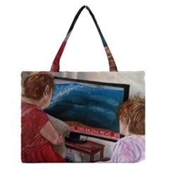 Breaking News Zipper Medium Tote Bag by redmaidenart