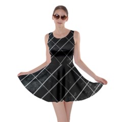 Black Scratch Skater Dress