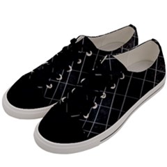 Black Scratch Men s Low Top Canvas Sneakers by quinncafe82