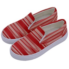 Abstract Linear Minimal Pattern Kids  Canvas Slip Ons by dflcprints