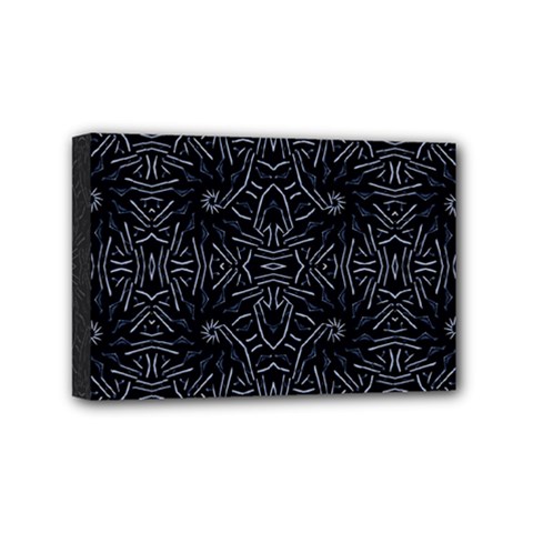 Dark Ethnic Sharp Pattern Mini Canvas 6  X 4  by dflcprints